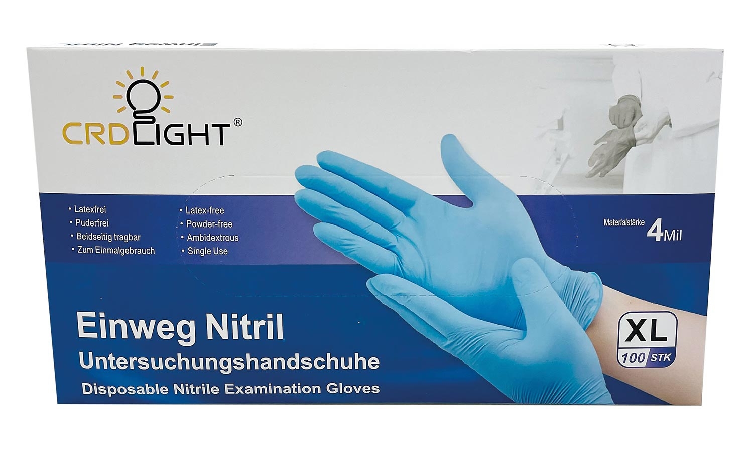 CRD Nitril Handschuhe Größe L  (100er-Box)