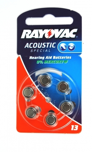 Rayovac Hörgeräte-Batterie 13AC  6er-Blister